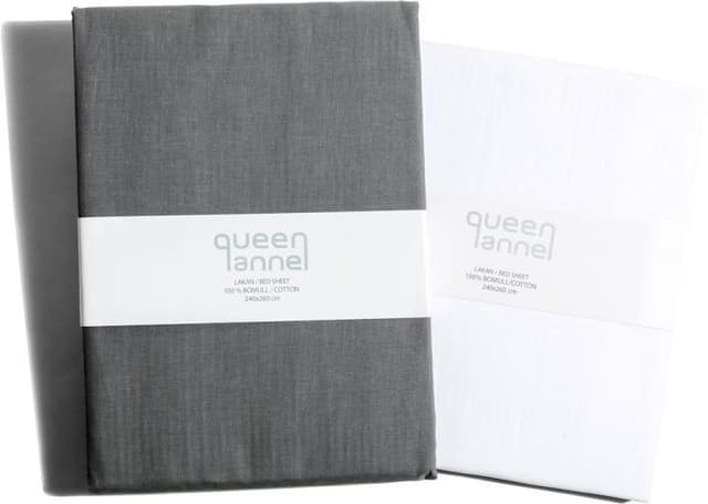 Queen Anne Dra-På-Lakan Grå 90X200 Qa