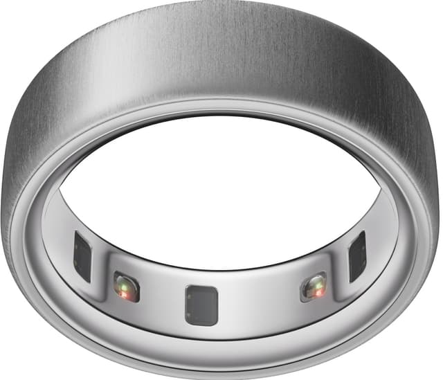 Oura Ring smarttring 4 størrelse 7 (Brushed Silver)