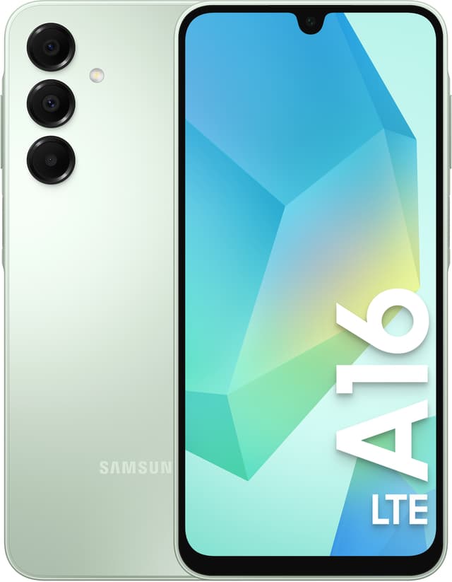 Samsung Galaxy A16 LTE älypuhelin 4/128 GB (vaaleanvihreä)