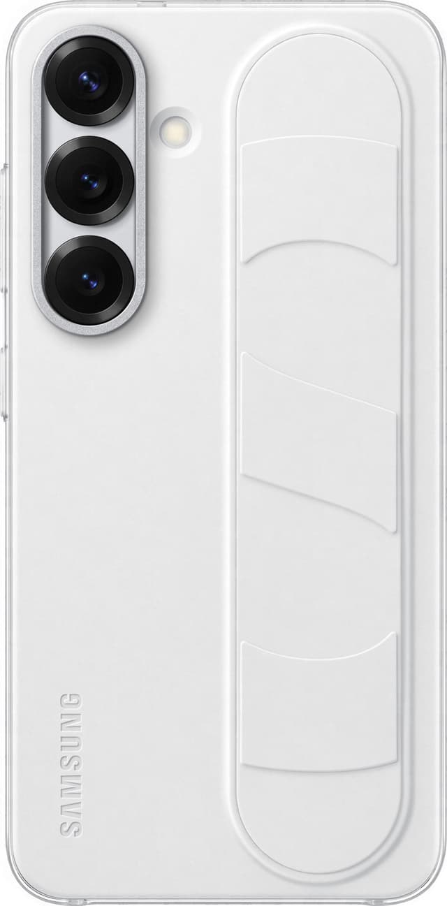 Samsung Galaxy S25 Standing Grip suojakuori (valkoinen)