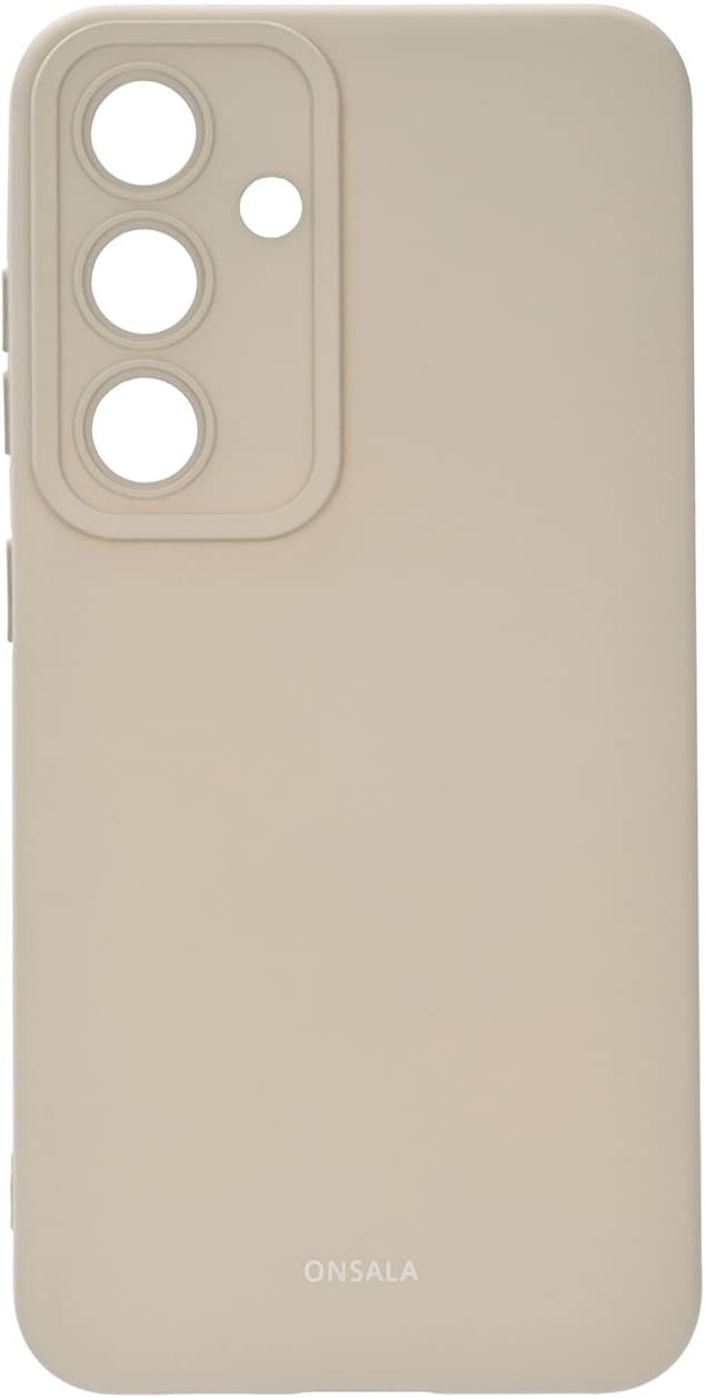 Onsala Samsung Galaxy S25 Silicone suojakuori (betoninharmaa)
