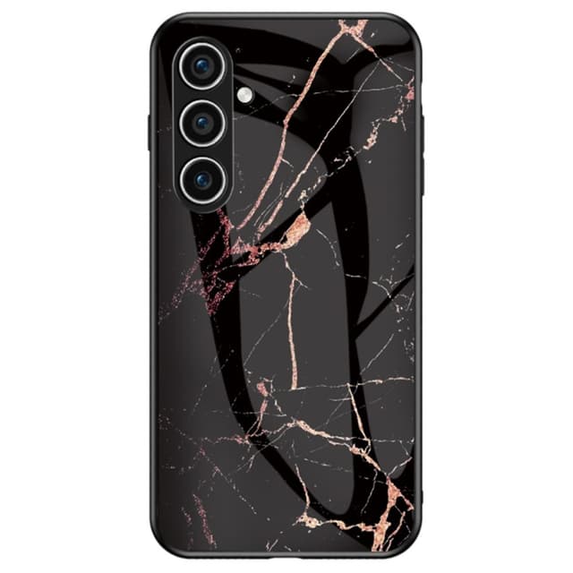 SKALO Samsung S25 Marmori Karkaistu Lasi TPU Suojakuori - #4